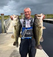 Brian Cole with a 8.33 pound Big Bass at Three Forks 
